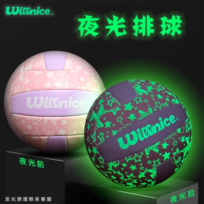 夜光梦幻粉/加厚耐磨不伤手黑暗处自发光送气筒球包网兜气针+漏气质保
