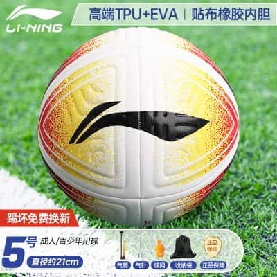 667专业训练款【成人5号红黄黑】TPU强缓震（送气筒大礼包）