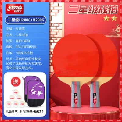 双拍：二星级【直拍+直拍】