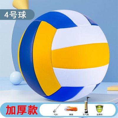 【4号】黄蓝白-升级加厚（打气筒+网兜+气针）