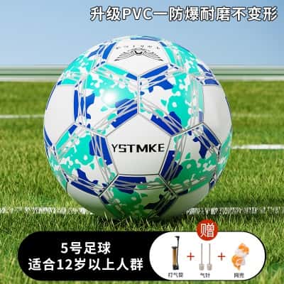 【5号＿青蓝白＿踢坏免费换新】送打气筒/球针/网兜