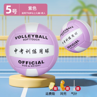 【5号紫色】马卡龙-加厚款--送网兜+气针