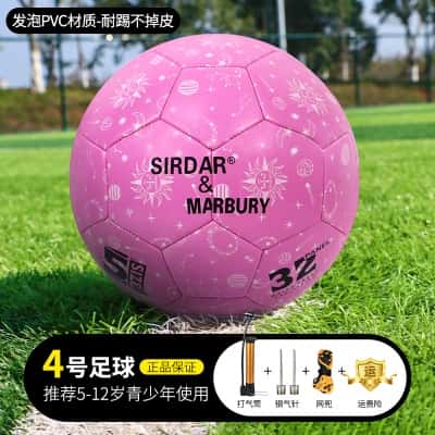 粉色4号【5-12岁青少年用球】-升级发泡PVC不破皮