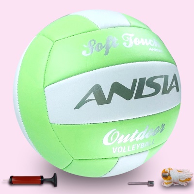 5号苹果绿（不发光)基础款 中考专用 气针网兜气筒