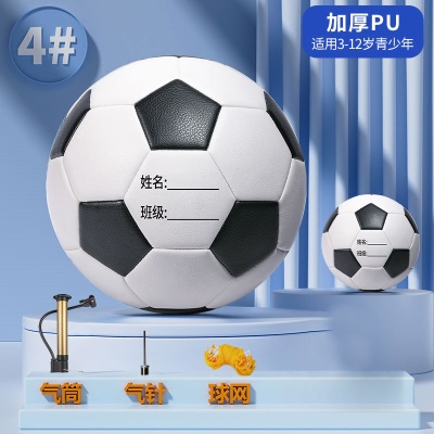 升级版【4号新款黑白】防爆PU耐磨送气针网兜气筒