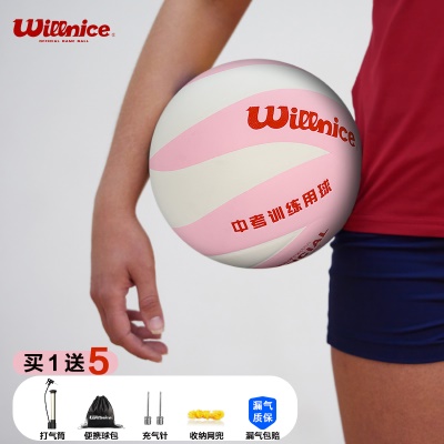 粉白【12片贴皮工艺PU表皮】5号强化版 考试系列 赠送配件大礼包