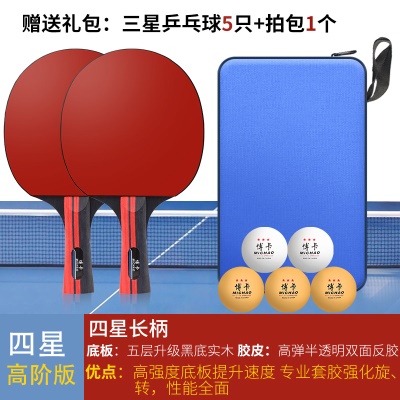 5星高阶升级（横拍长柄）2支+送5球+1拍包