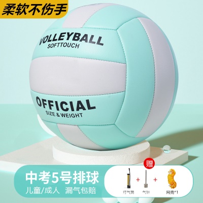 5号中考蒂芙尼蓝【防爆加厚】送气筒+网兜+气针