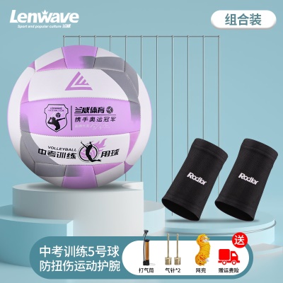 浅紫排球+护腕一对