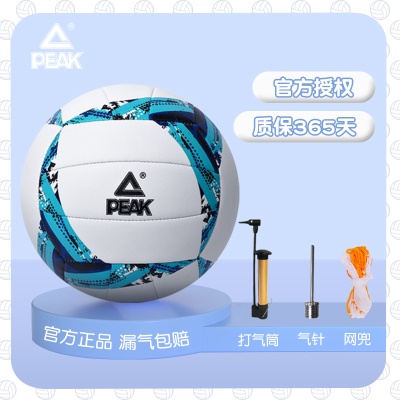 蓝白【5号PU机缝工艺】送气筒+气针+球袋