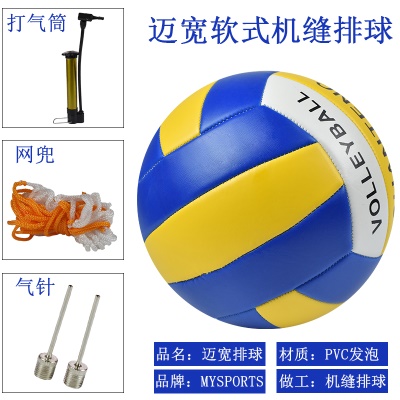 黄蓝白 赠2针+网兜+气筒