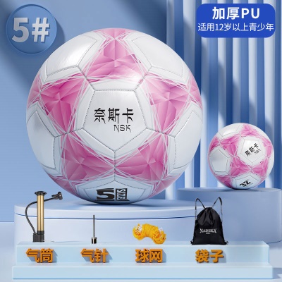 升级版【5号新款粉色】防爆PU耐磨送袋子气针网兜气筒