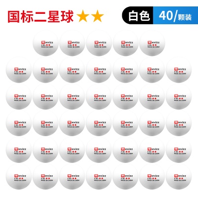 乒乓球（白色40只） 国标二星