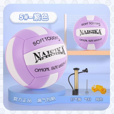 推荐加厚【5号紫色】中考专用送气筒网兜气针